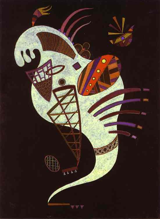 Wassily Kandinsky White Figure - Hand Painted Oil Painting