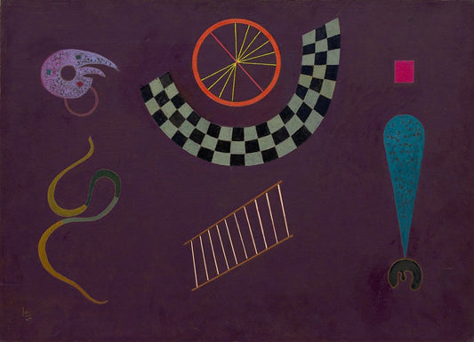 Wassily Kandinsky Ribbon with Squares - Hand Painted Oil Painting