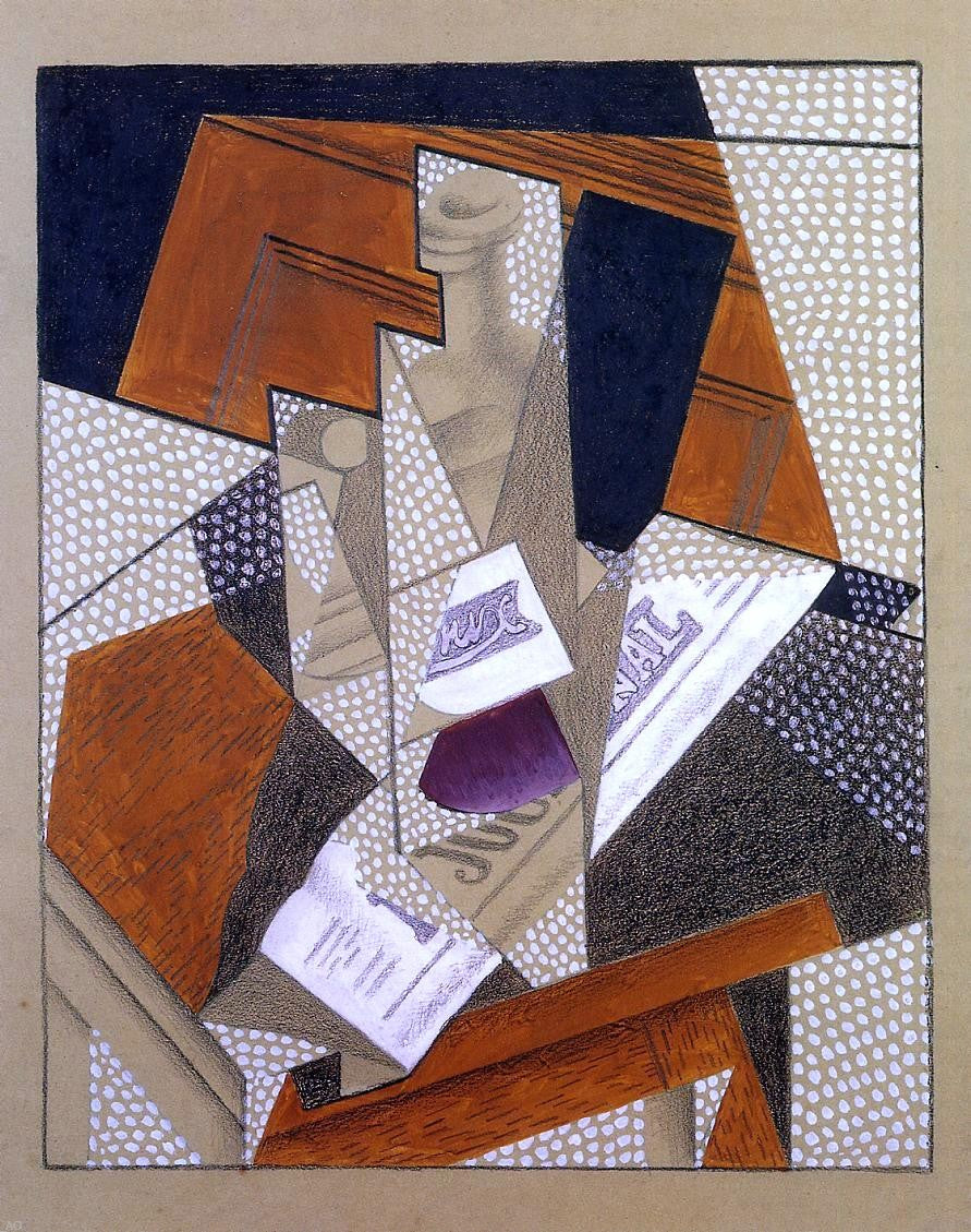  Juan Gris Bottle - Hand Painted Oil Painting