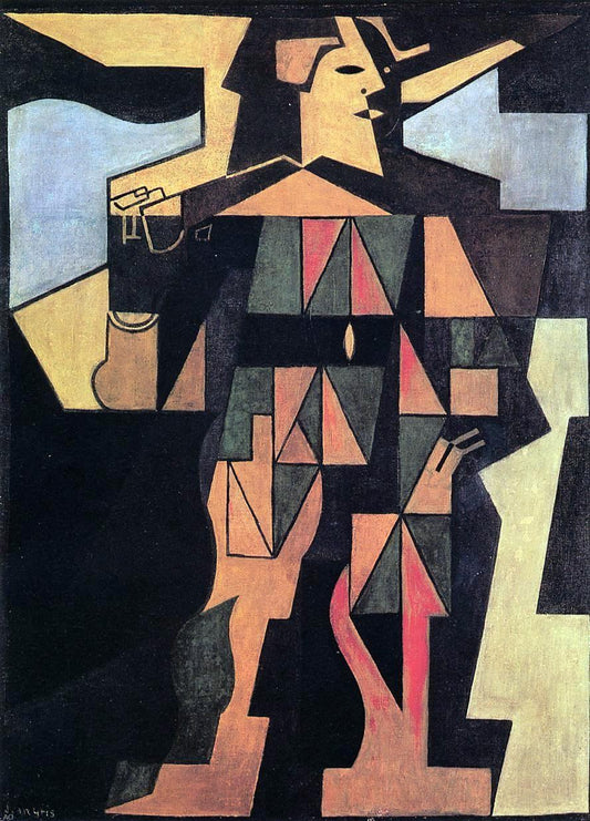  Juan Gris Harlequin - Hand Painted Oil Painting