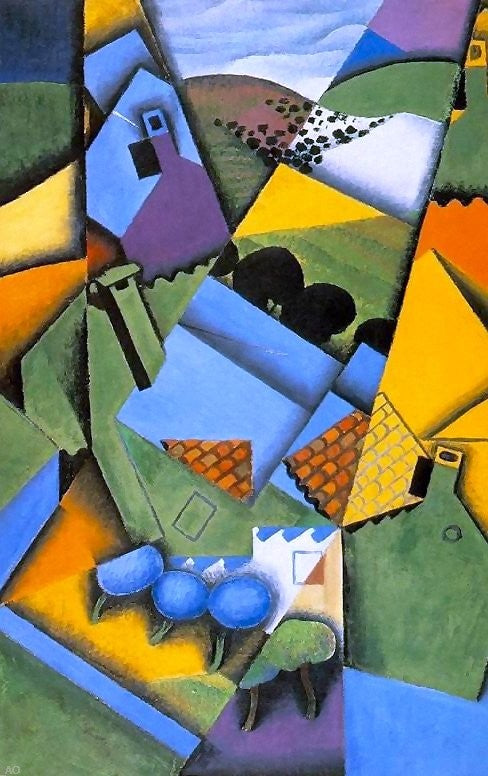  Juan Gris Landscape at Ceret - Hand Painted Oil Painting