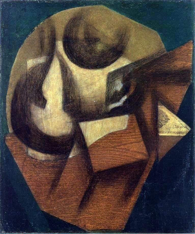  Juan Gris The Glass - Hand Painted Oil Painting