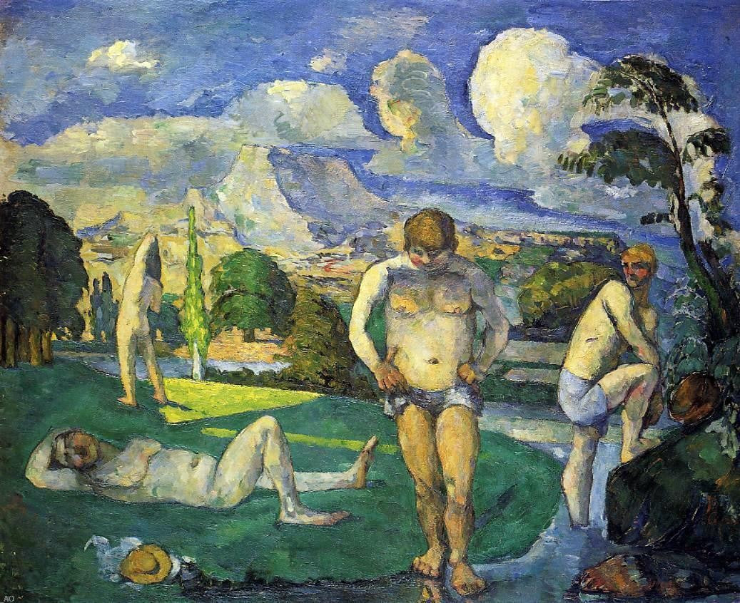  Paul Cezanne Bathers at Rest - Hand Painted Oil Painting