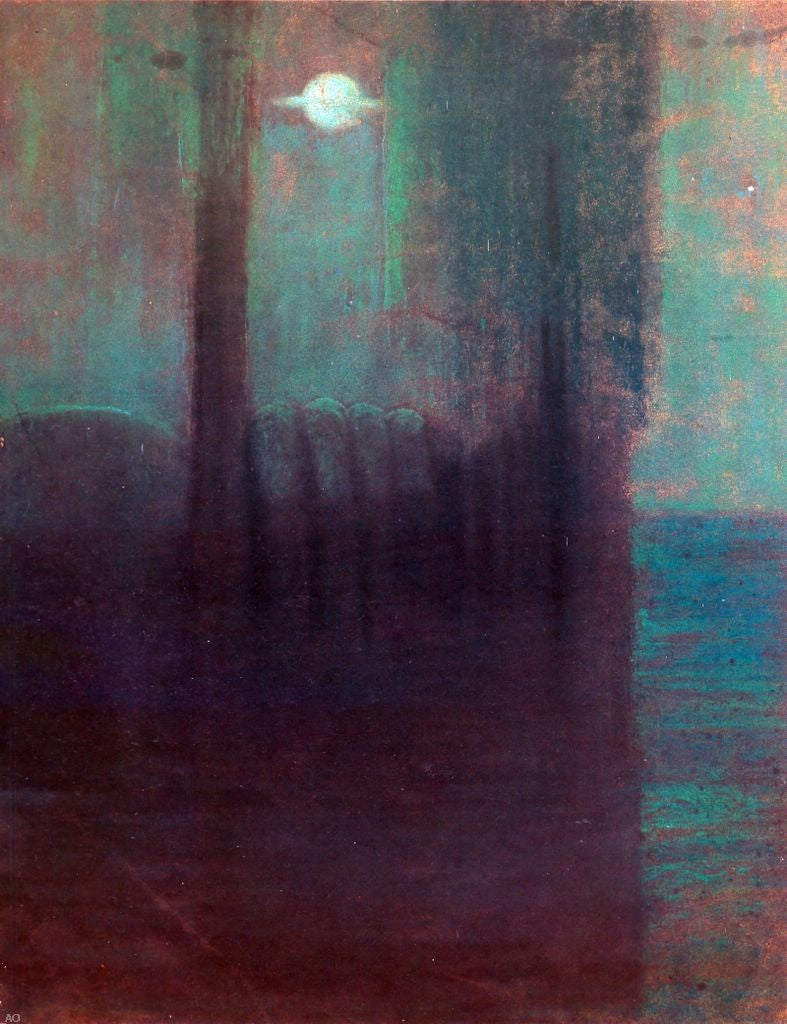  Mikalojus Ciurlionis Night - Hand Painted Oil Painting