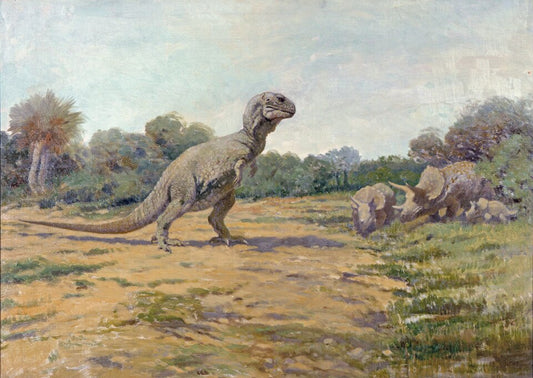 Charles R. Knight Tyrannosaurus Rex - Hand Painted Oil Painting