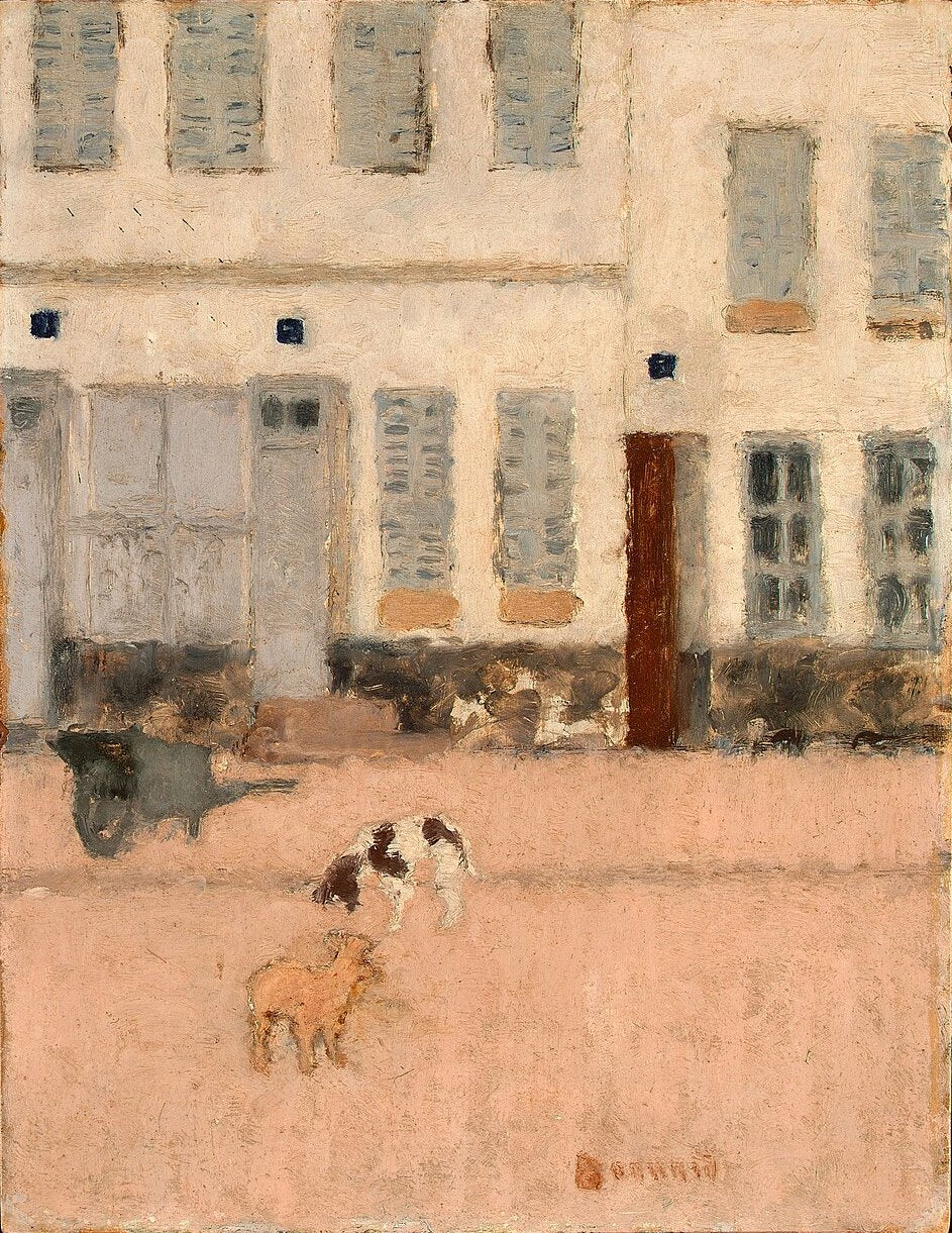 Pierre Bonnard Two Dogs in a Deserted Street - Hand Painted Oil Painting