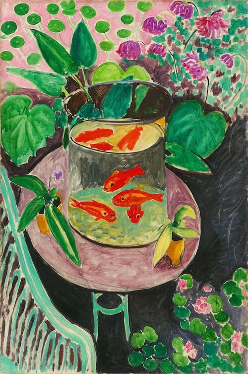 Henri Matisse Goldfish - Hand Painted Oil Painting