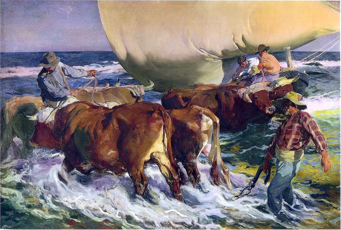  Joaquin Sorolla Y Bastida Afternoon Sun - Hand Painted Oil Painting