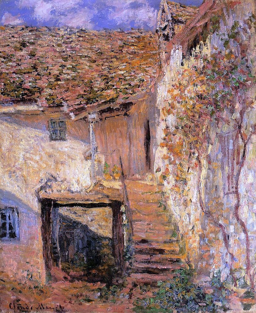  Claude Oscar Monet The Steps - Hand Painted Oil Painting