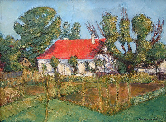 Sava Sumanovic Seoska Kuca - Hand Painted Oil Painting