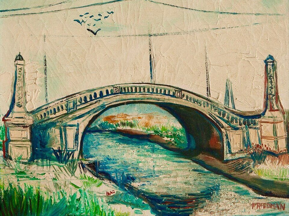 Arnold Friedman The Viaduct - Hand Painted Oil Painting