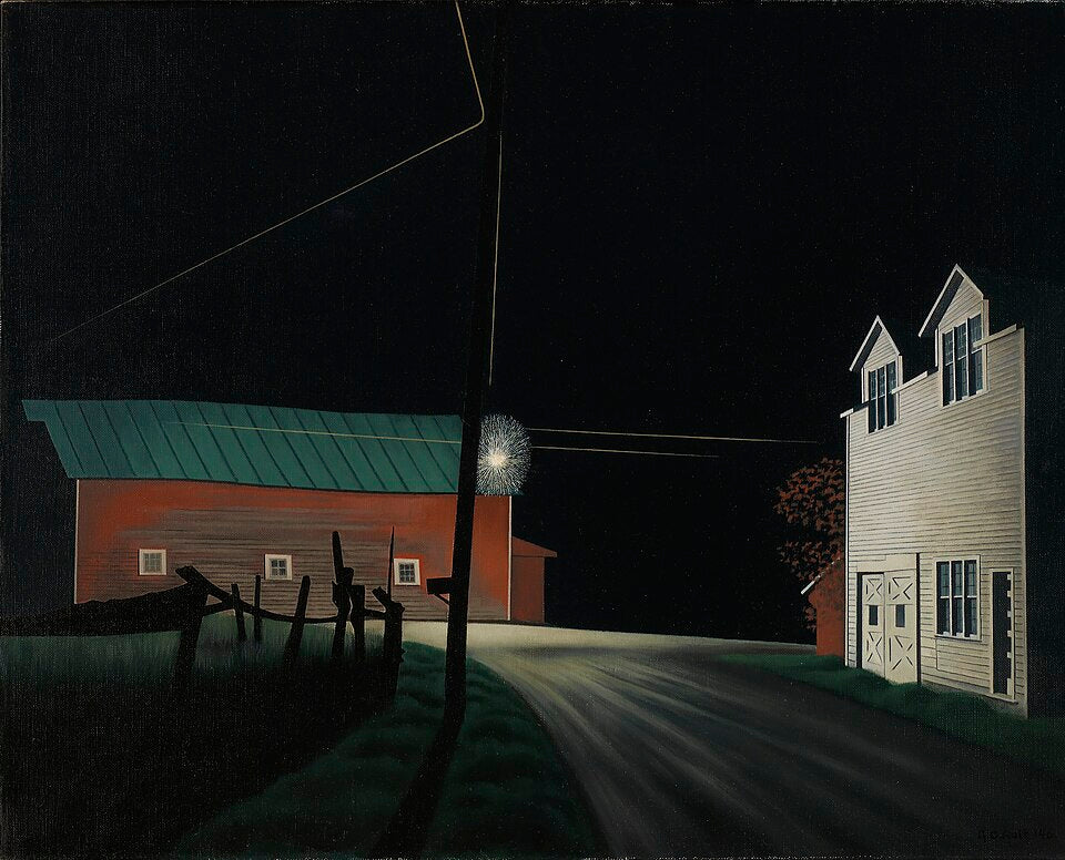George Ault Bright Light at Russell's Corners - Hand Painted Oil Painting