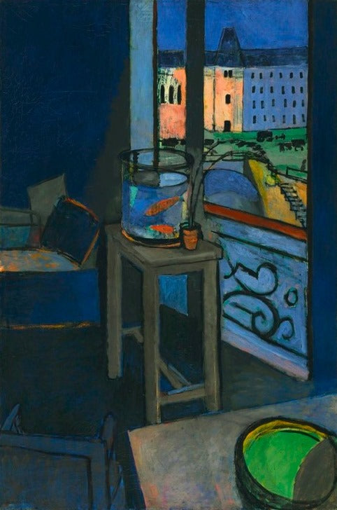Henri Matisse Interior with a Goldfish Bowl - Hand Painted Oil Painting