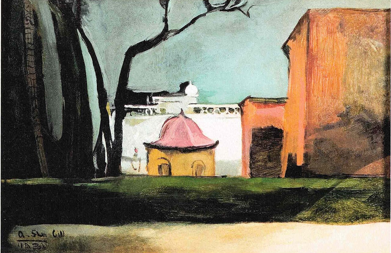 Amrita Sher-Gil View from Majithia House - Hand Painted Oil Painting