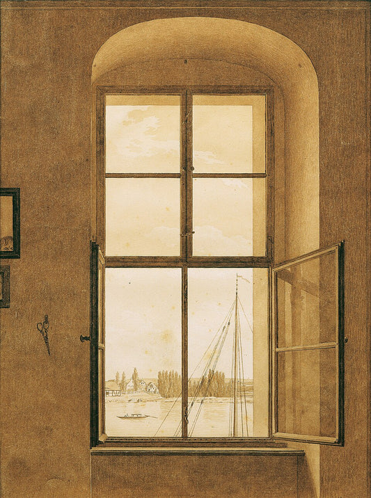 Caspar David Friedrich View from the Painter's Studio - Hand Painted Oil Painting