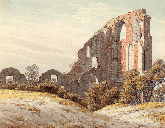 Caspar David Friedrich Ruins of Eldena - Hand Painted Oil Painting