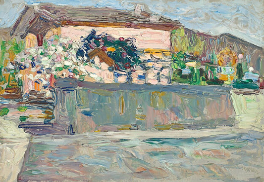 Wassily Kandinsky Spring, Vicinity of Augsburg - Hand Painted Oil Painting