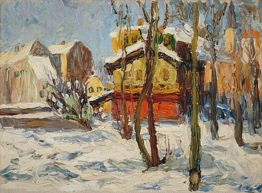 Wassily Kandinsky Winter in Schwabing - Hand Painted Oil Painting