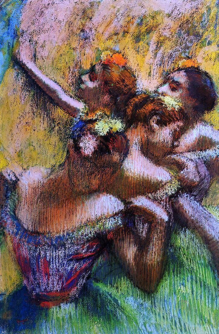  Edgar Degas Four Dancers - Hand Painted Oil Painting