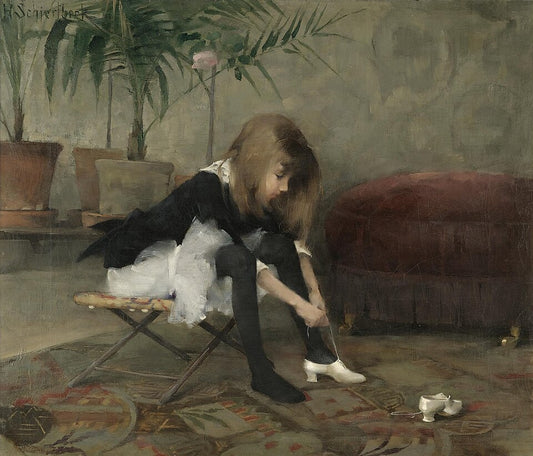 Helene Schjerfbeck Dancing Shoes - Hand Painted Oil Painting