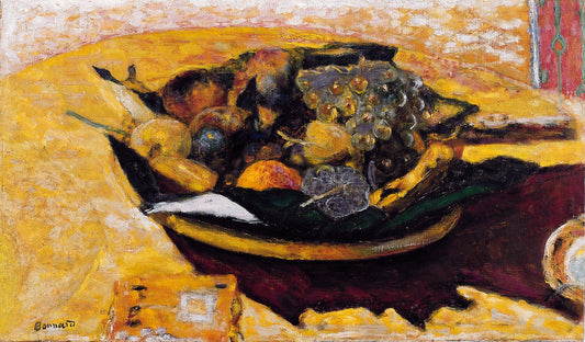 Pierre Bonnard Fruit Bowl on a Table - Hand Painted Oil Painting