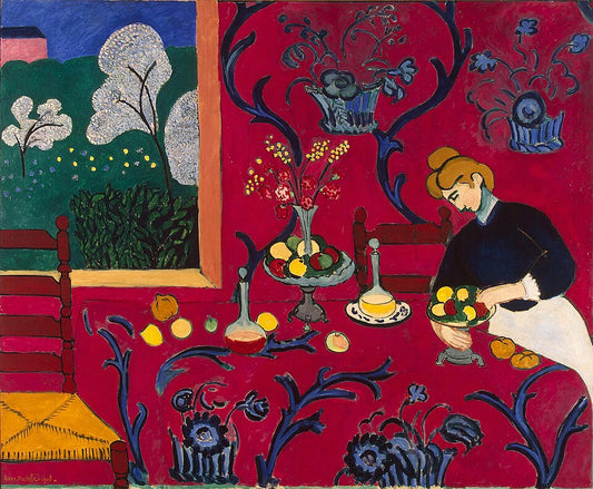 Henri Matisse The Dessert: Harmony in Red - The Red Room - Hand Painted Oil Painting