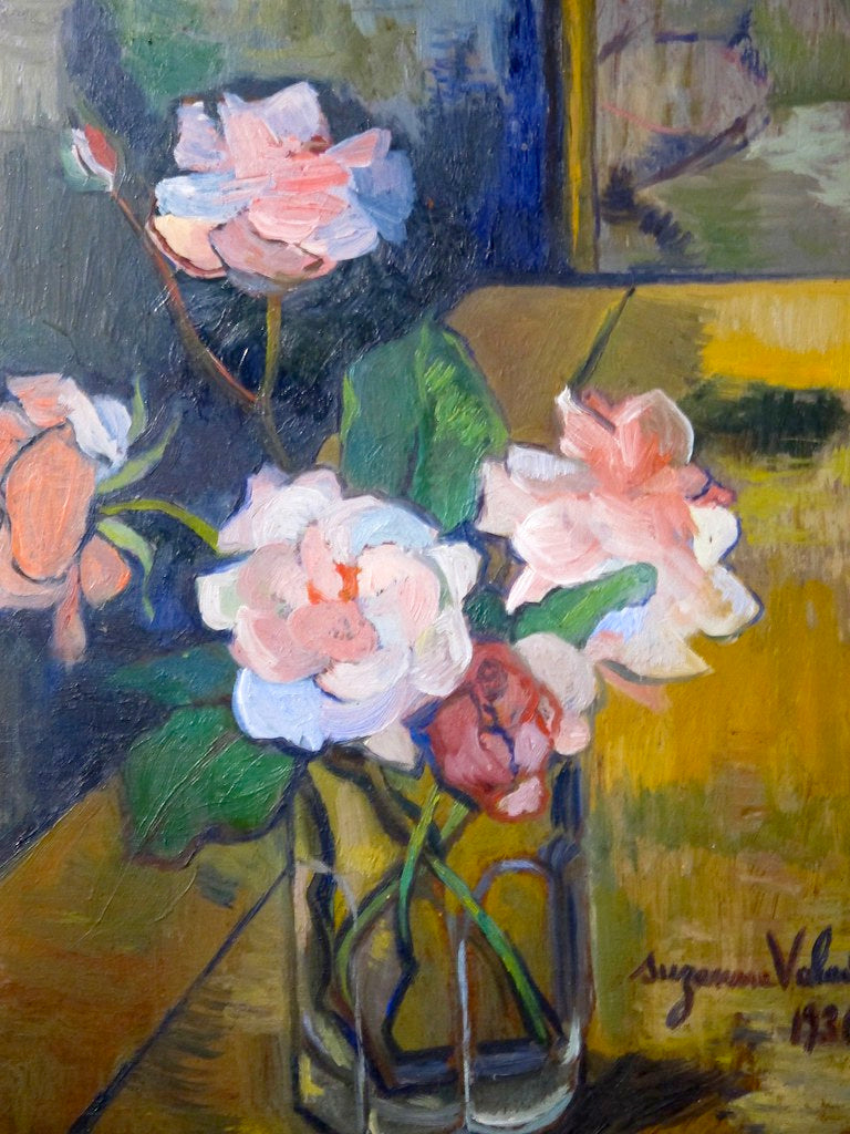 Suzanne Valadon Bouquet de Roses - Hand Painted Oil Painting