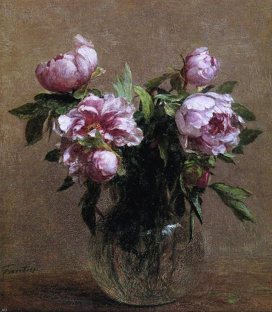  Henri Fantin-Latour Vase of Peonies - Hand Painted Oil Painting
