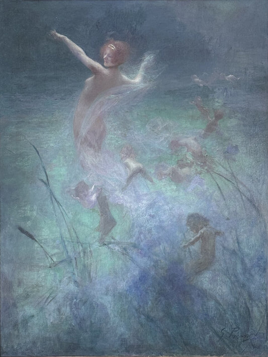 Georges Picard Nymphe Dansant - Hand Painted Oil Painting