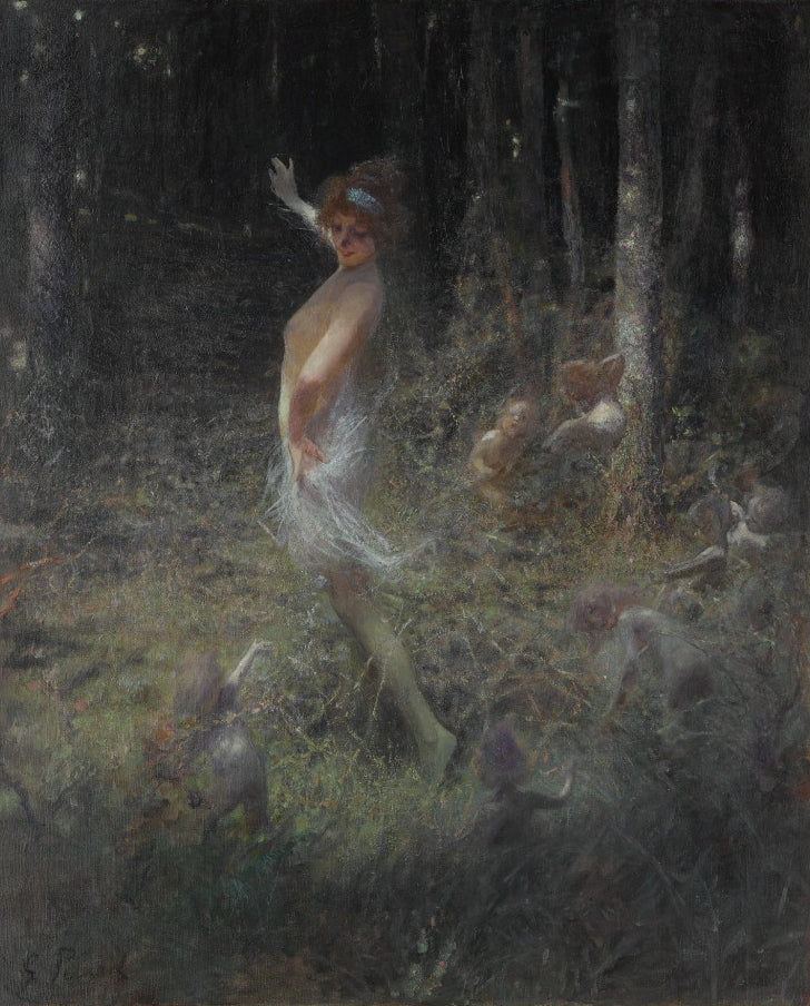 Georges Picard Dancing Fairies - Hand Painted Oil Painting