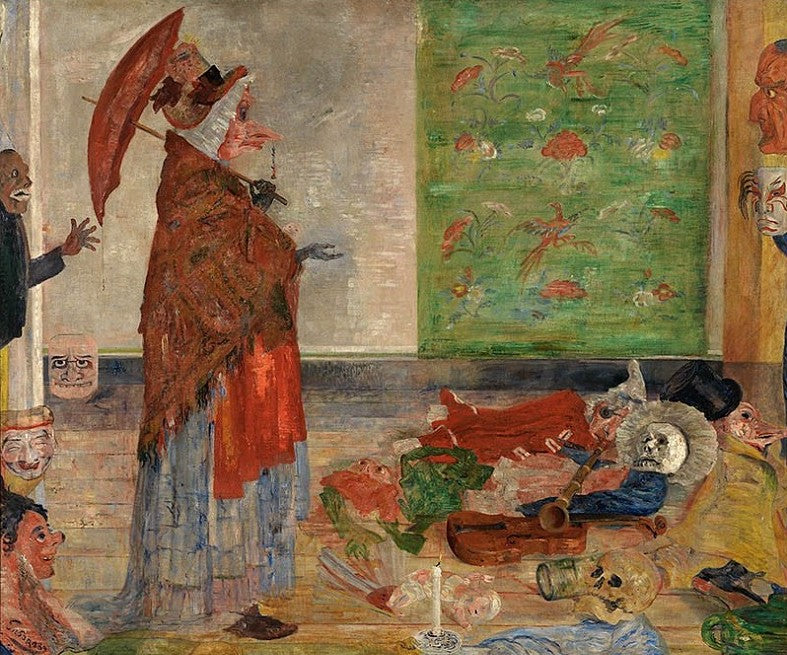 James Ensor Astonishment of the Mask Wouse - Hand Painted Oil Painting