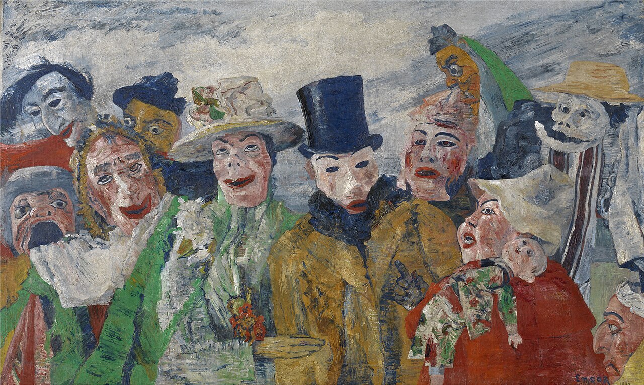 James Ensor The Intrigue - Hand Painted Oil Painting