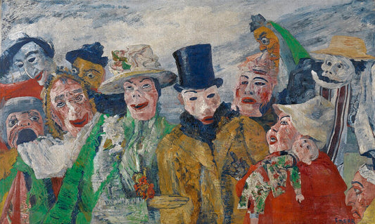 James Ensor The Intrigue - Hand Painted Oil Painting