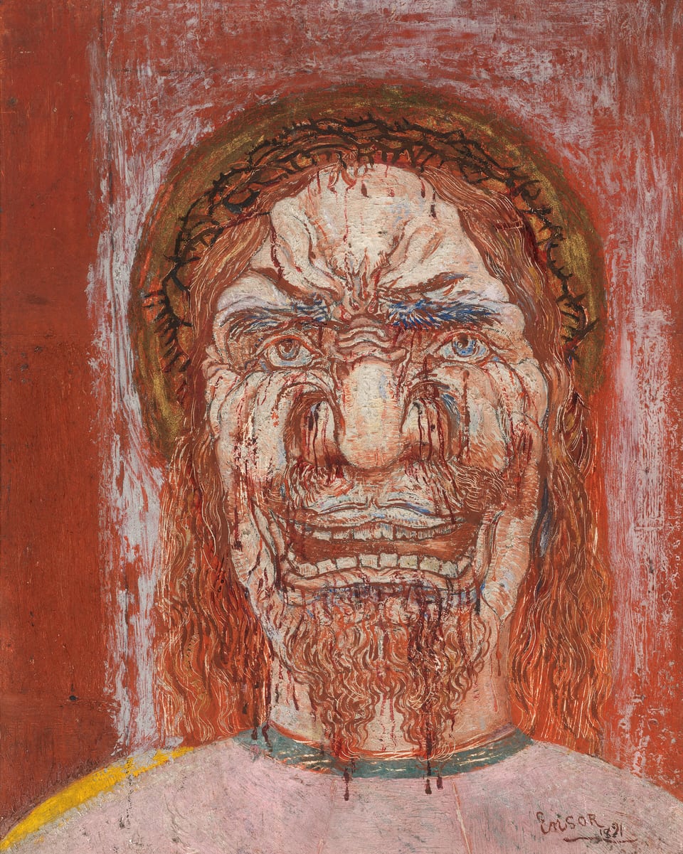 James Ensor The Man of Sorrows - Hand Painted Oil Painting