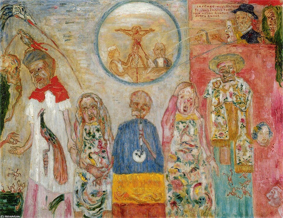 James Ensor The Vile Vivisectors - Hand Painted Oil Painting