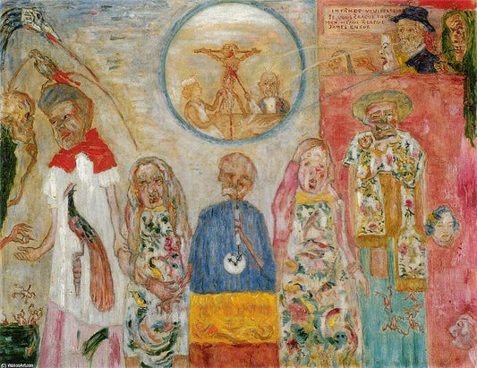 James Ensor The Vile Vivisectors - Hand Painted Oil Painting