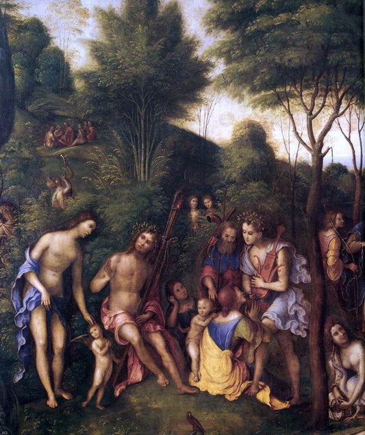  The Elder Lorenzo Costa The Reign of Comus (detail) - Hand Painted Oil Painting