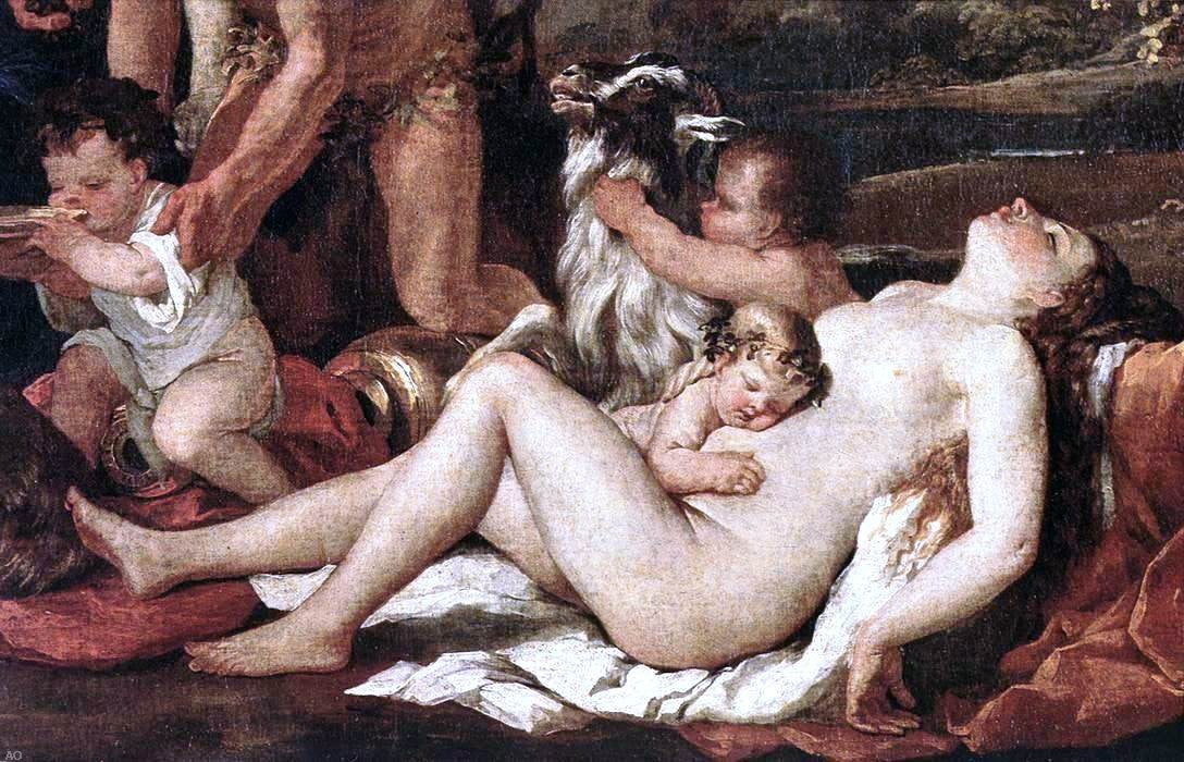  Nicolas Poussin The Nurture of Bacchus [detail] - Hand Painted Oil Painting