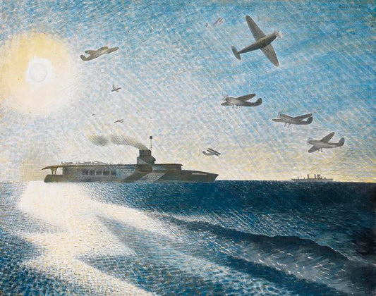 Eric Ravilious HMS Glorious in the Arctic - Hand Painted Oil Painting