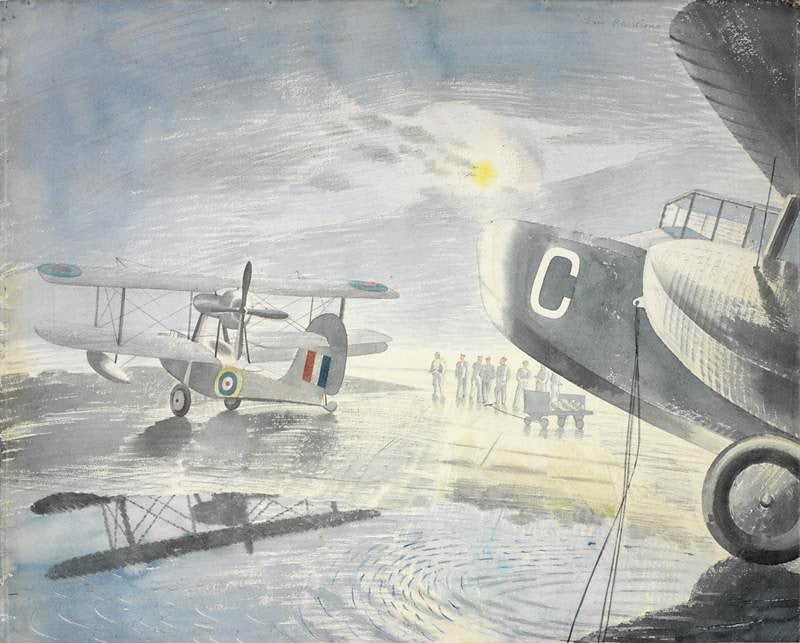 Eric Ravilious Morning on the Tarmac - Hand Painted Oil Painting