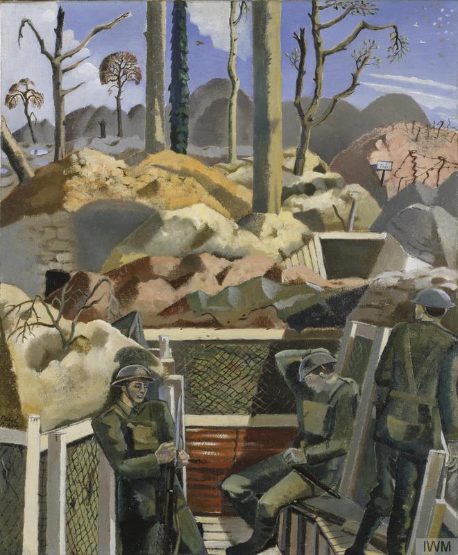 Paul Nash Spring in the Trenches, Ridge Wood, 1917 - Hand Painted Oil Painting
