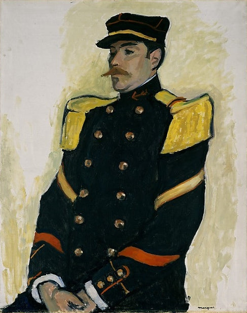 Albert Marquet Sergeant of the Colonial Regiment - Hand Painted Oil Painting