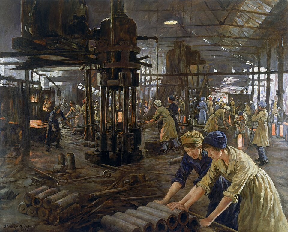 Stanhope Forbes The Munitions Girls - Hand Painted Oil Painting