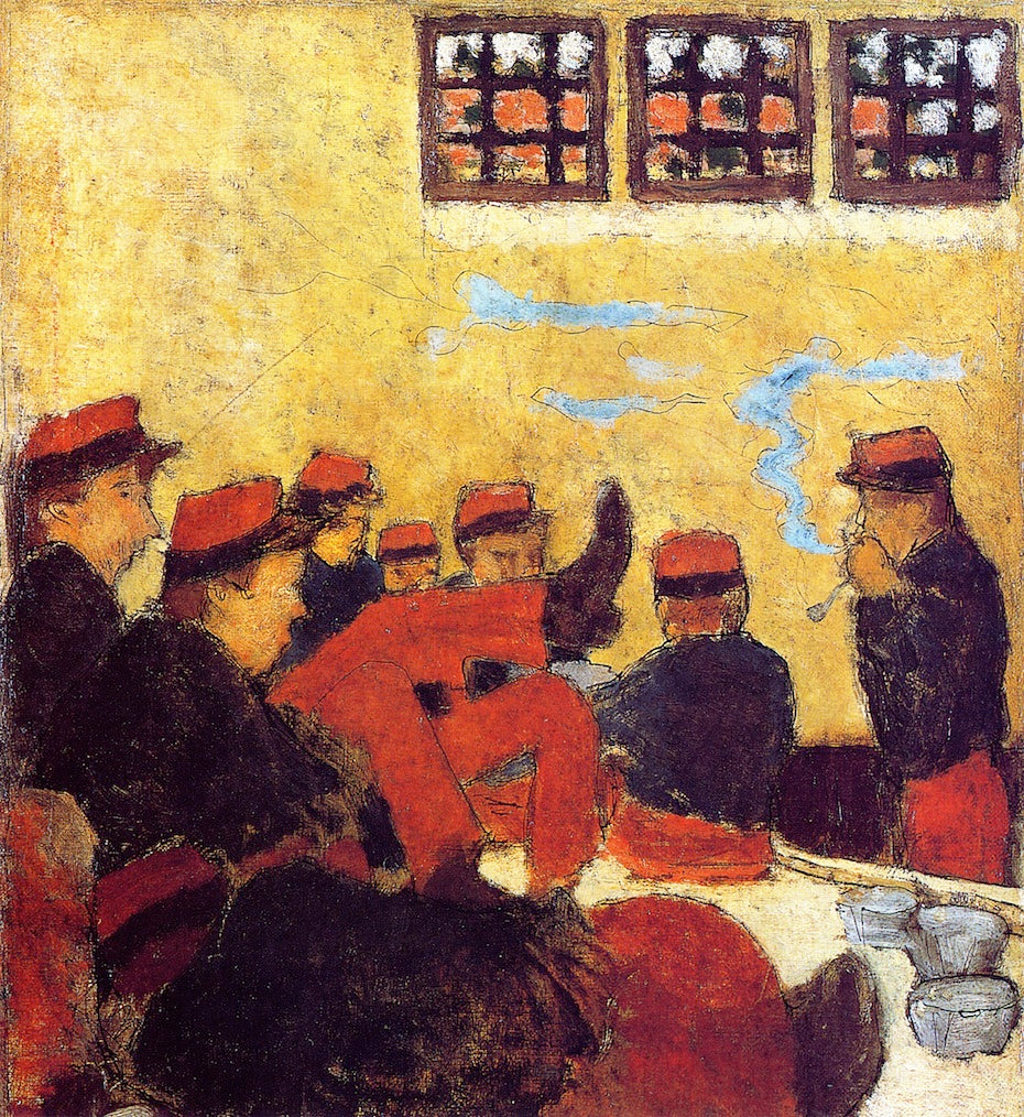 Pierre Bonnard A Barracks Scene - Hand Painted Oil Painting