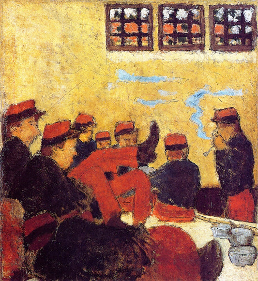 Pierre Bonnard A Barracks Scene - Hand Painted Oil Painting