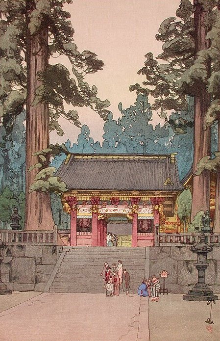 Hiroshi Yoshida Toshogu Shrine - Hand Painted Oil Painting
