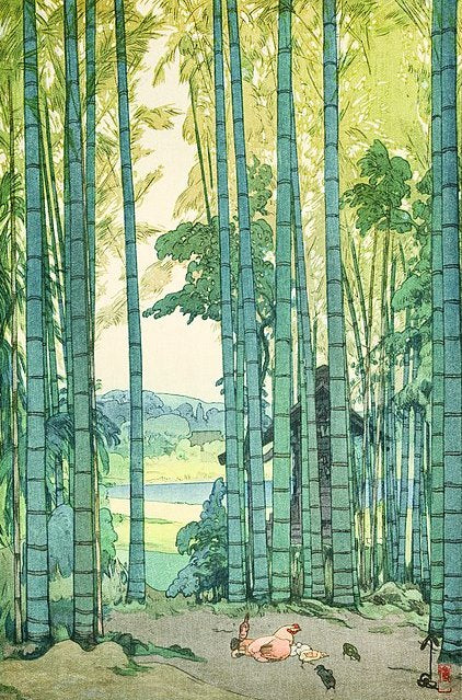 Hiroshi Yoshida Bamboo Grove - Hand Painted Oil Painting