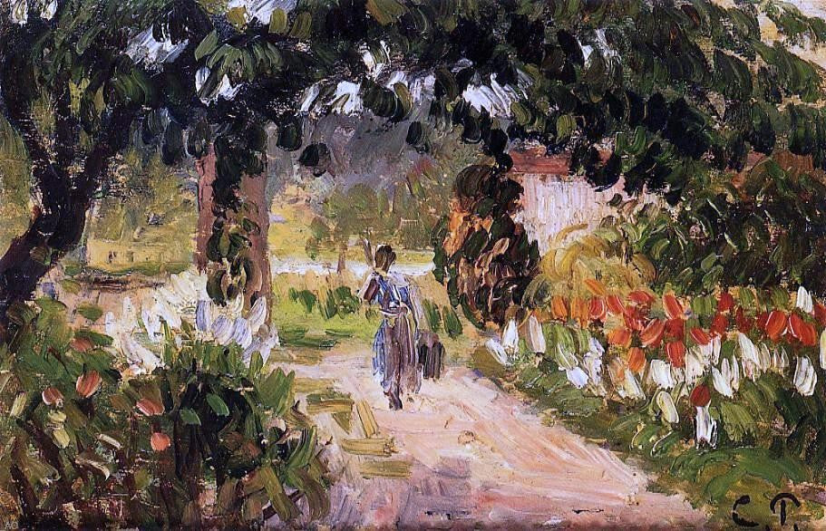  Camille Pissarro Garden at Eragny - Hand Painted Oil Painting