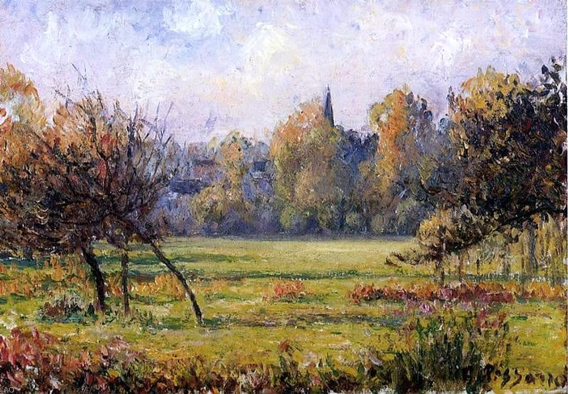  Camille Pissarro Landscape at Bazincourt - Hand Painted Oil Painting