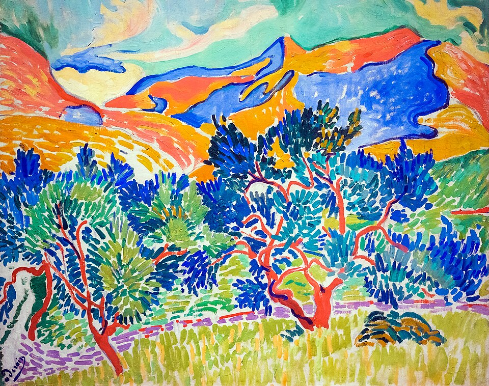 Andre Derain Mountains at Collioure - Hand Painted Oil Painting